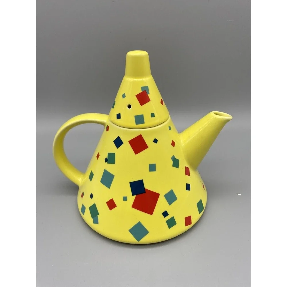 Toscany Collection Memphis Mid Century Postmodern Teapot‎ Made in Japan RARE